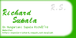 richard supala business card